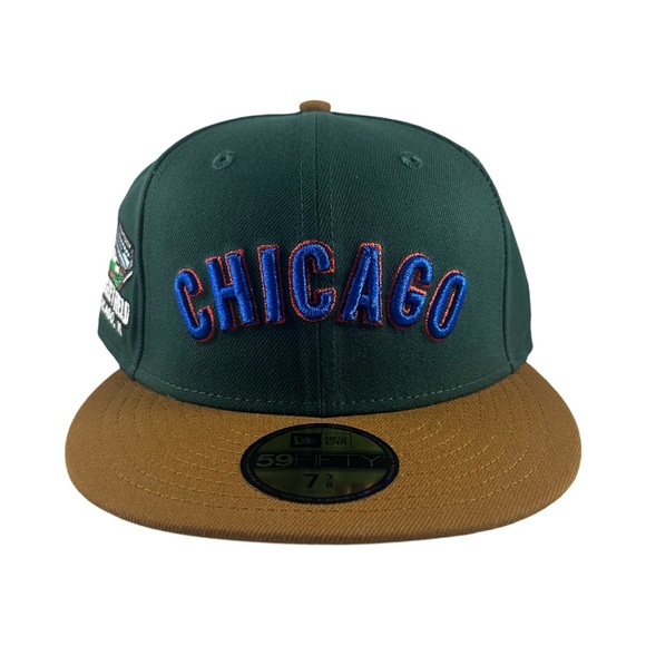 Men New Era Chicago Cubs Wrigley Field Side Patch 59FIFTY Fitted Hat